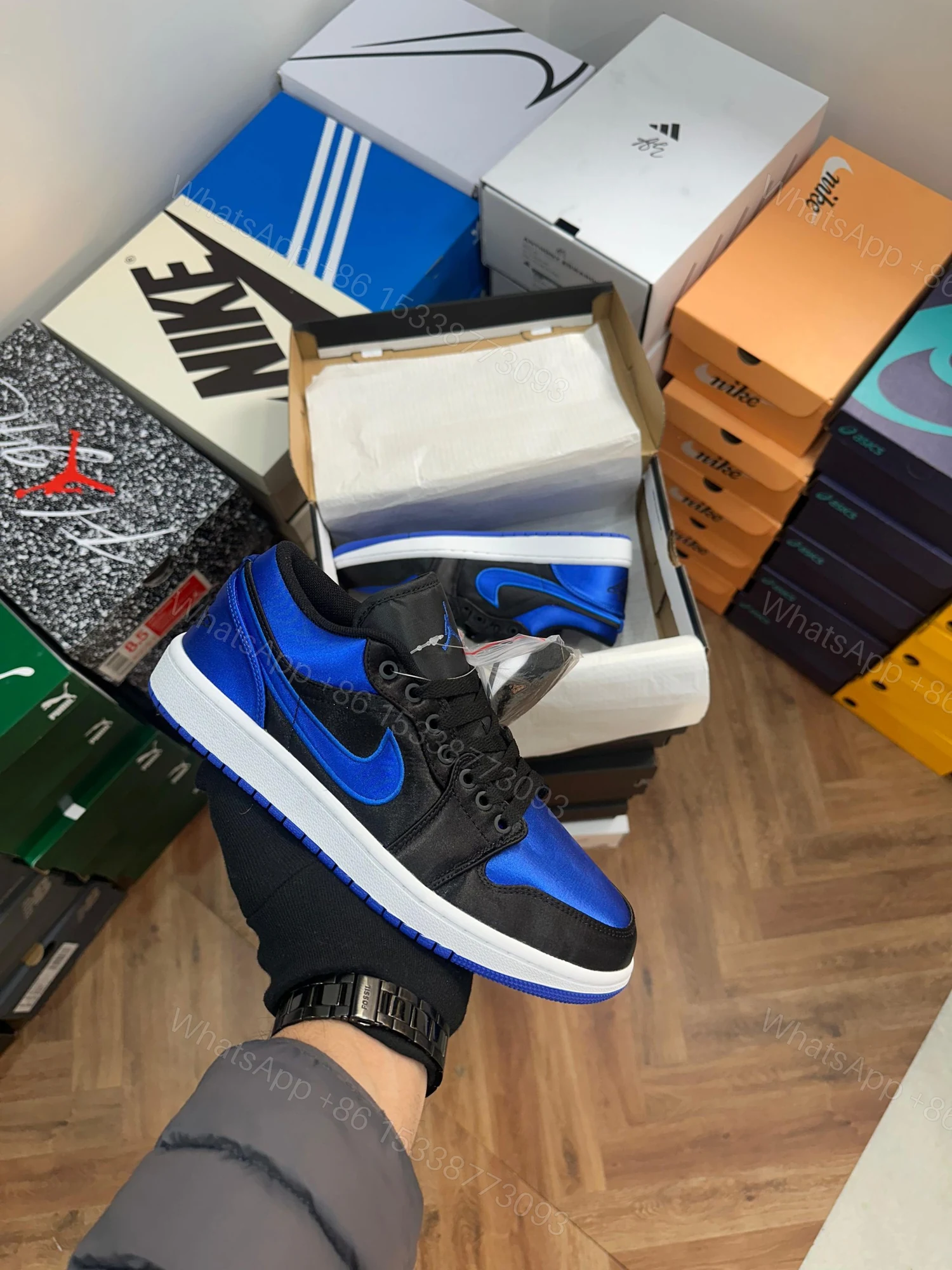 FIRST COPY Jordan 1 Satin Blue For Men — view 1