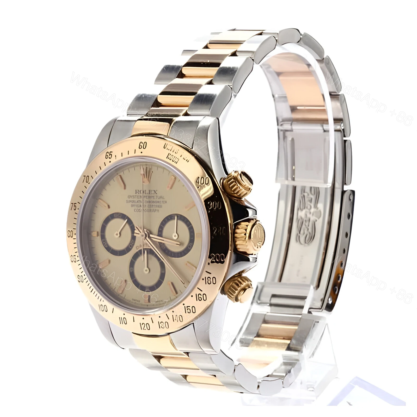 View 2 of Rolex Daytona Cosmograph Yellow Gold Champagne Dial 16523 Replica
