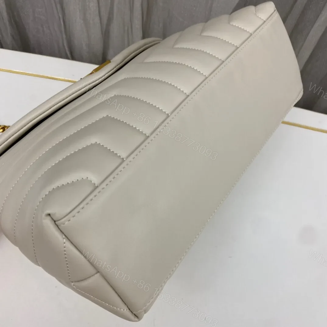View 4 of SAINT LAURENT SM LOULOU MONOGRAM QUILTED LEATHER BAG