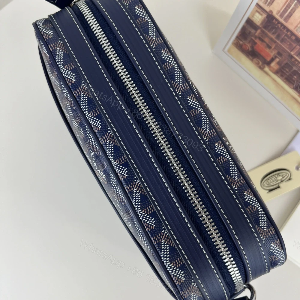 View 4 of 高仿Goyard*CAPVEP7相機郵差包深藍小號免檢版