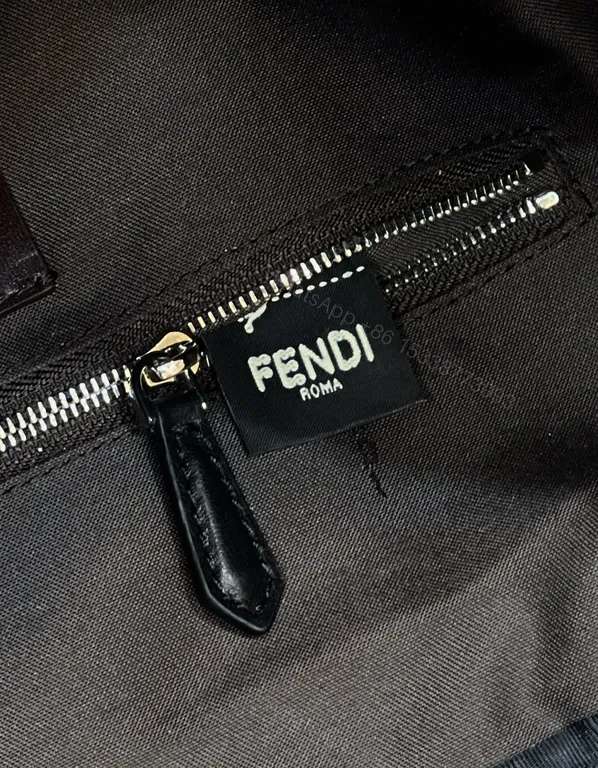 View 7 of Bold Pattern, Quiet Power Backpack: Luxe Fendi-Inspired Everyday Carrier