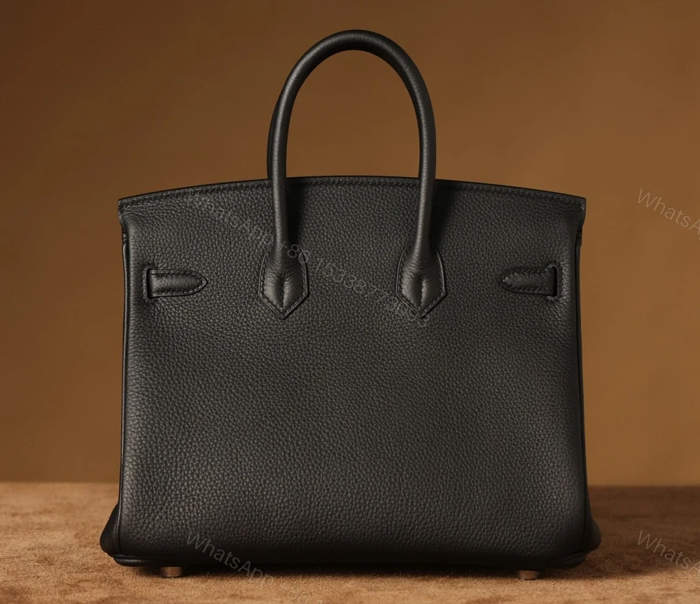 View 5 of 精仿Hermes手提包Birkin25系列黑銀款式