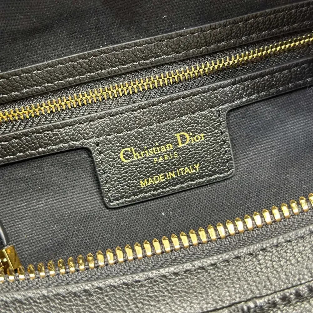 View 9 of 高仿Dior*D-Journey系列M2416M900小牛皮單肩包小號黑色免檢版