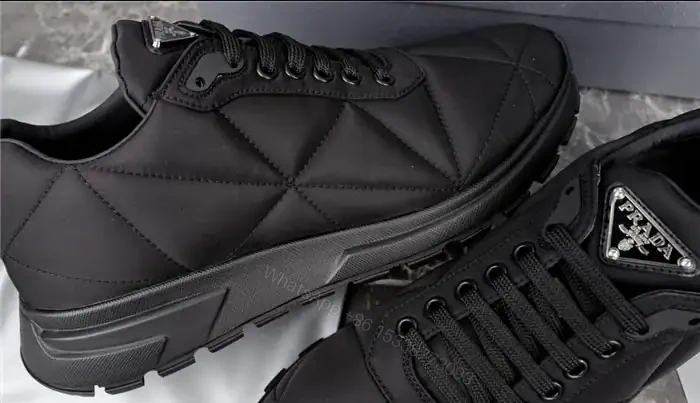 View 3 of PRADA QUILTED NYLON SNEAKERS – PRD041