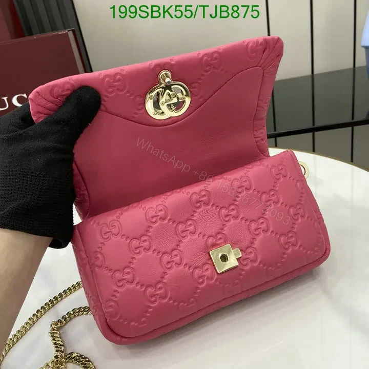 View 106 of Gucci Rosso Ancora Red Leather Mini Top Handle Bag HG258
