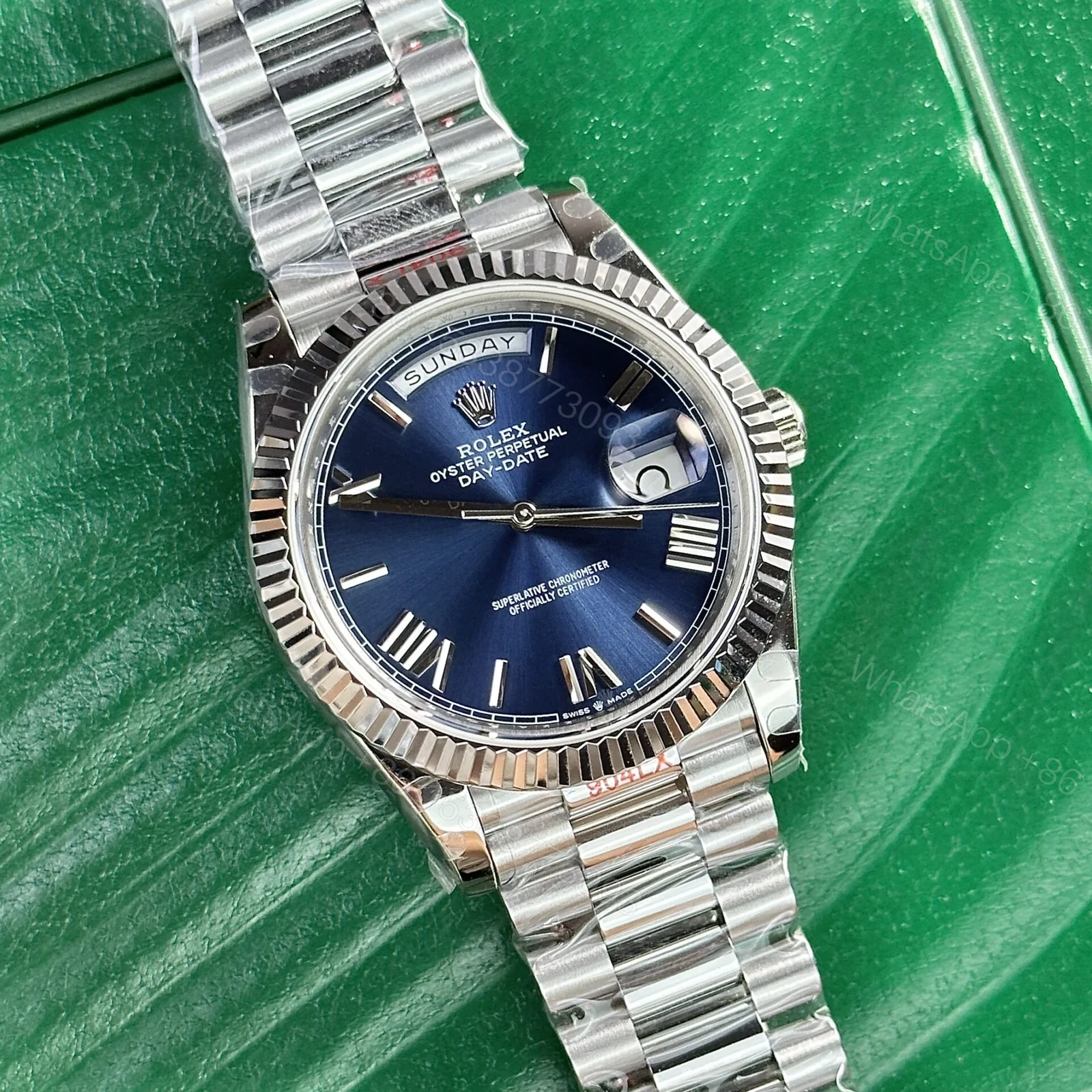 View 4 of Superclone Rolex Day-Date Blue Dial 228239-0007 40 mm