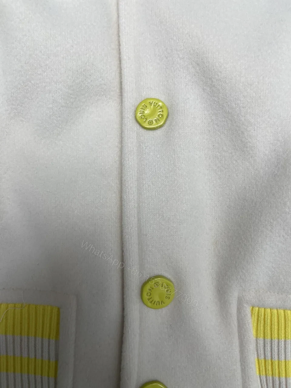 View 3 of Premium Varsity Jacket: Bold Monogram-Inspired Graphic Detail