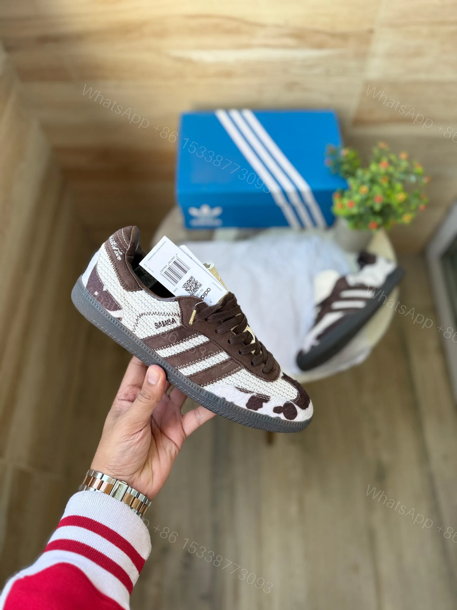 View 2 of BUY FIRST COPY ADIDAS SAMBA OG ‘NOTITLE COW PRINT’ SHOES