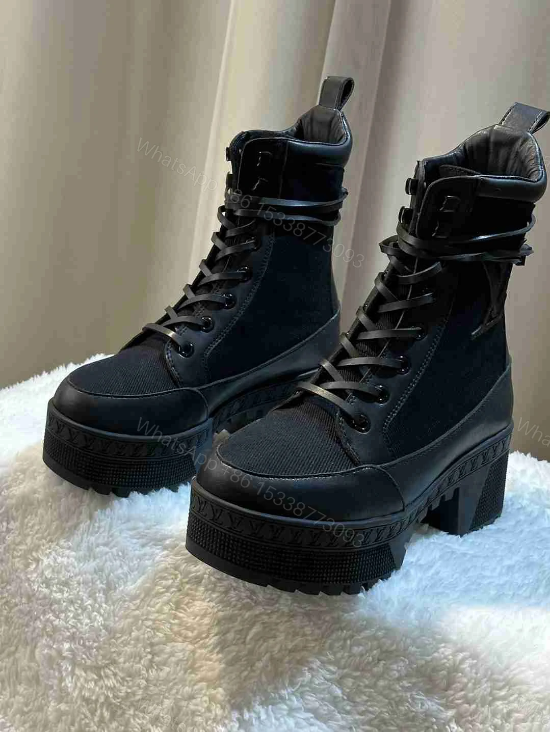 View 6 of LOUIS VUITTON LAUREATE PLATFORM DESERT BOOT BLACK 1AC7RO