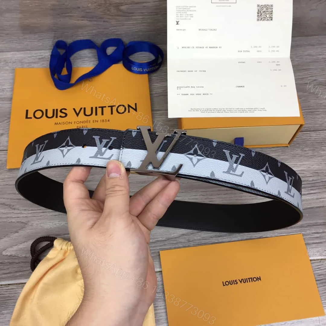 View 2 of LOUIS VUITTON BELT INITIALES MONOGRAM E.CLIPSE SPLIT OUTDOOR BELT – B98
