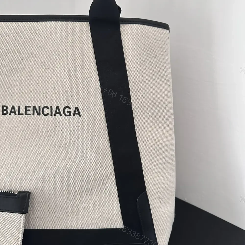 View 4 of 高仿BalenciagaNavyCabas帆布托特包35CM