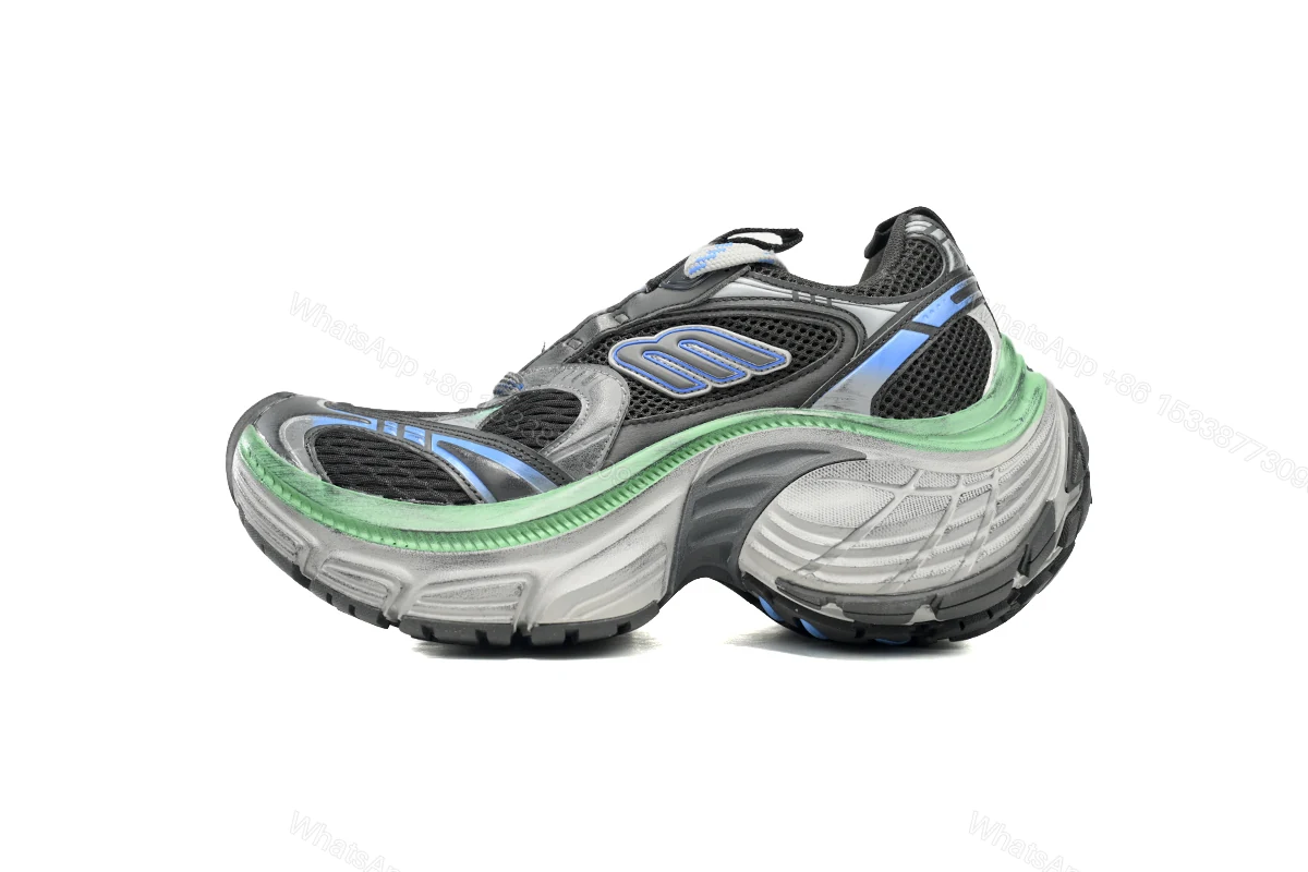 View 9 of Balenciaga 10 XL Black Blue Green 784342 W2MV2 1143