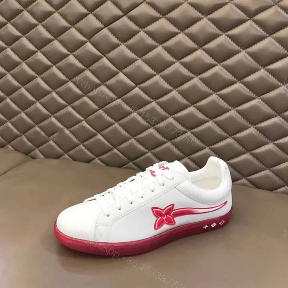 View 7 of Louis Vuitton Luxembourg Samothrace Trainers In Rouge – LSVT273