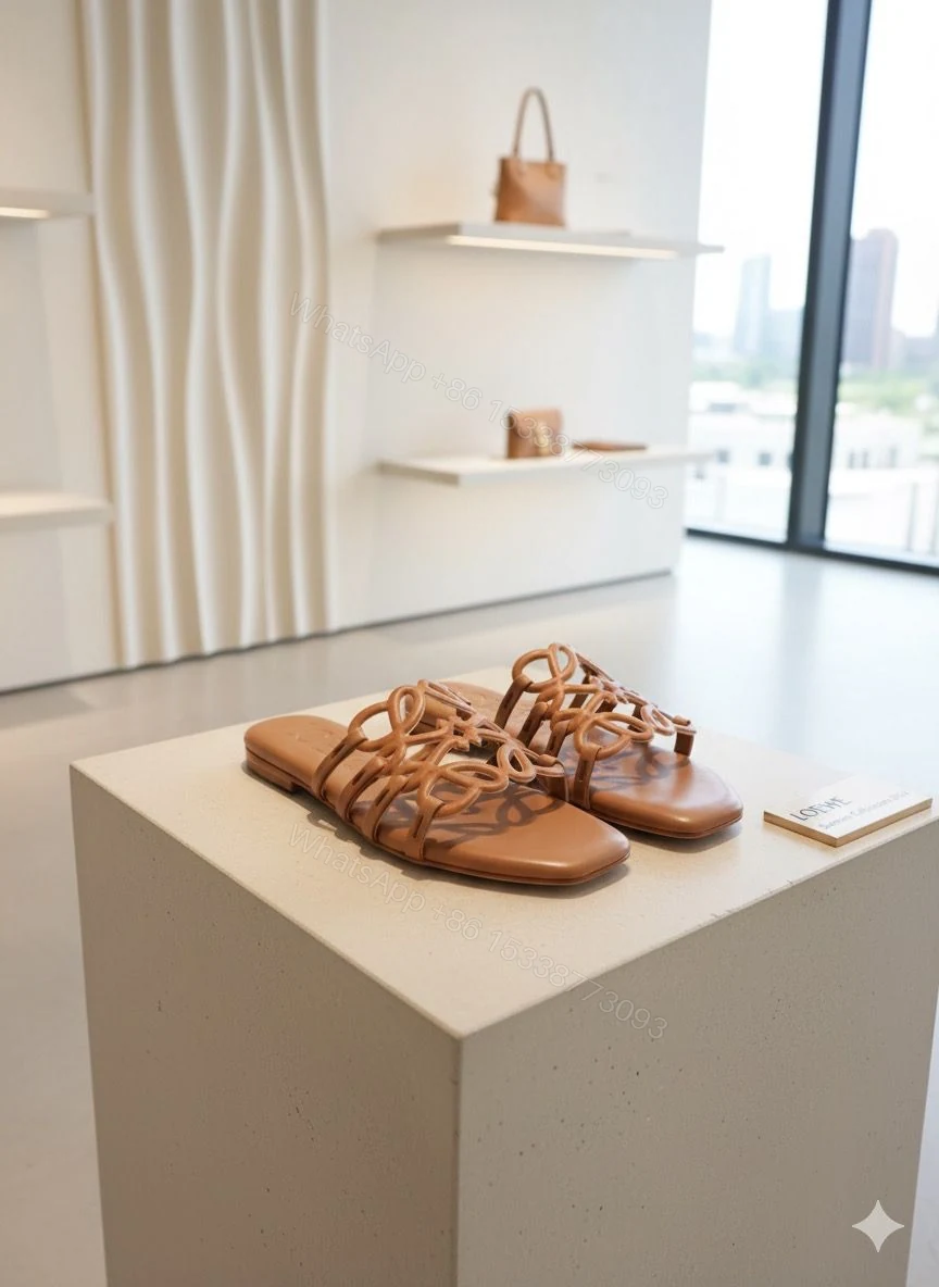 View 5 of FIRST COPY LOEWE PETAL ANAGRAM SLIDES