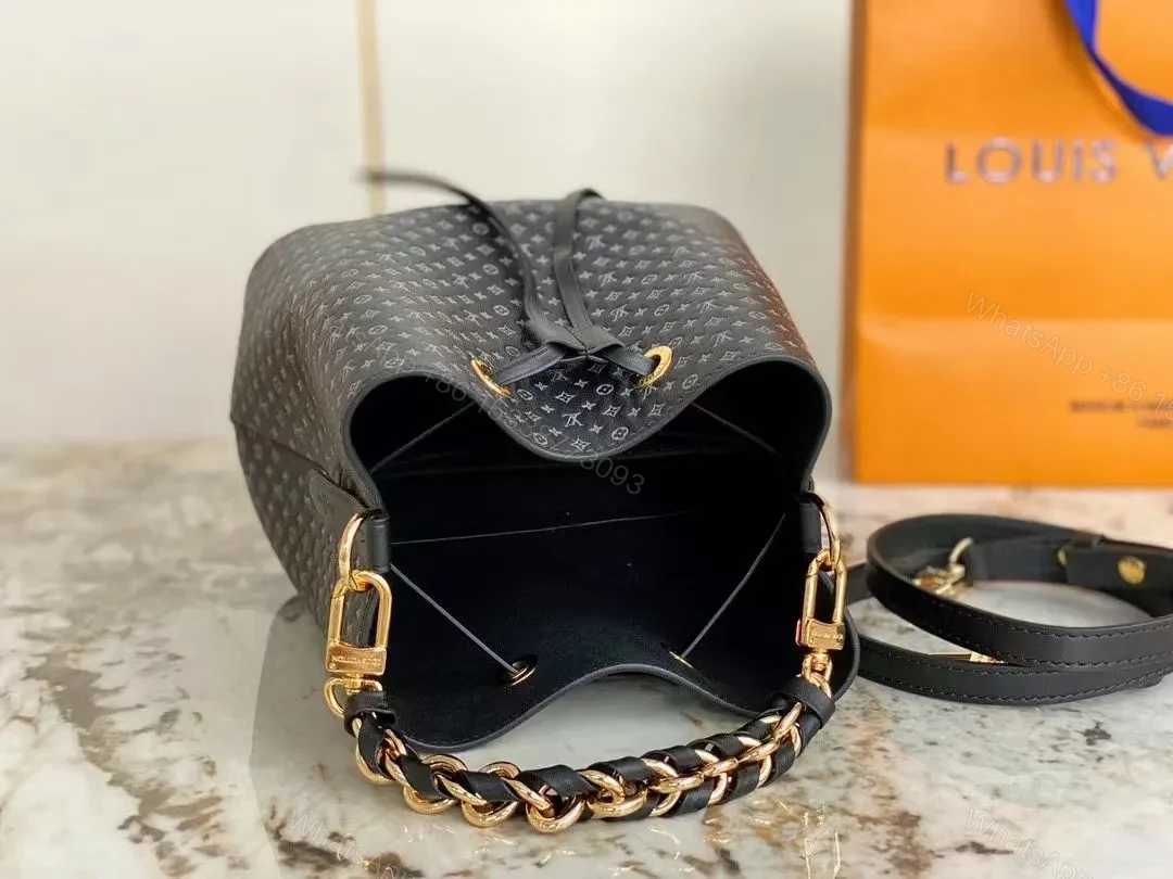 View 3 of Louis Vuitton LV Neonoe BB Like Auth Black Woman’s Handbags 26cm