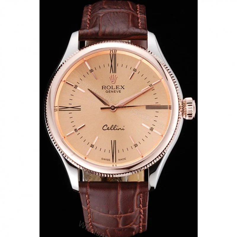 View 2 of Replica Rolex Cellini Orange Dial 622840