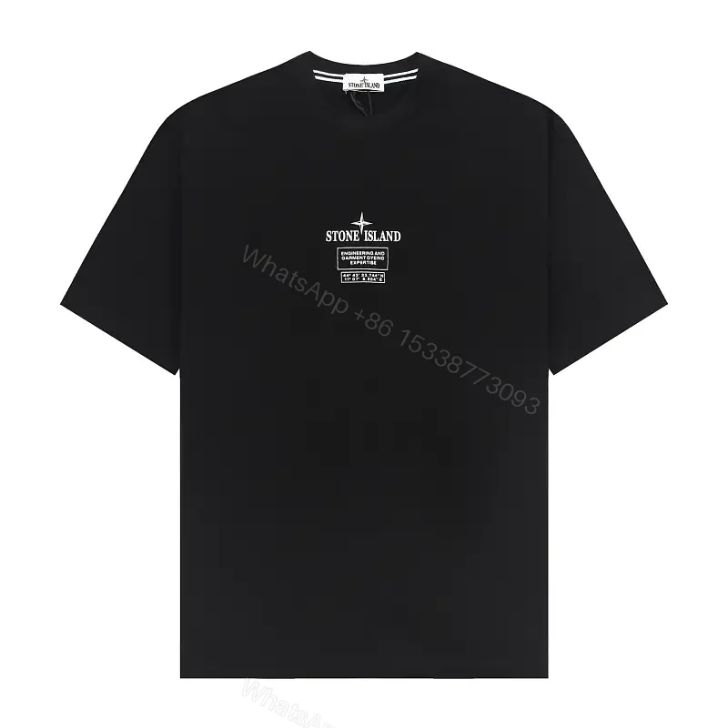 Black Cotton Crest Tee — Minimalist, Modern Utility, SoftFeelTM — view 1