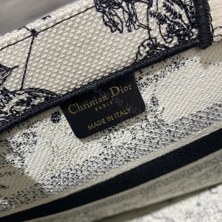 View 2 of Statement Pattern Tote: Graphic Dior-Inspired Canvas Tote