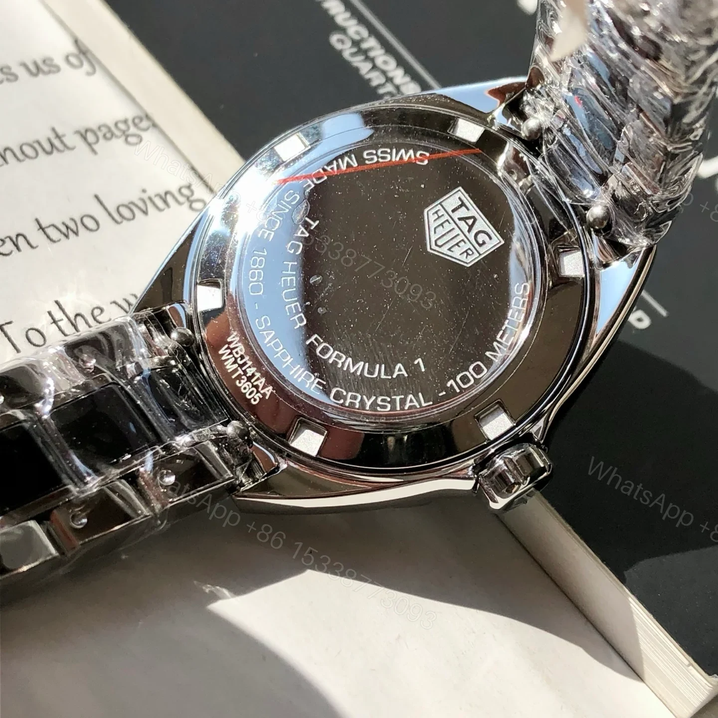 View 5 of TAG Heuer Carrera Women’s Ceramic Quartz Watch 35MM Black Ceramic Bracelet Premium Edition TAGHEUER-CARRERA-WM-CERAMIC-BLK-35