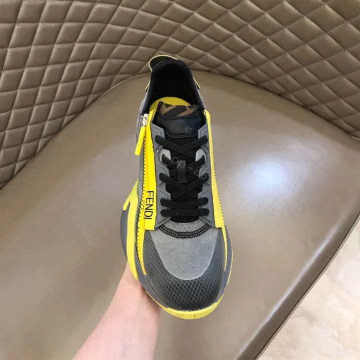 View 3 of FENDI CHUNKY LACE-UP TRAINERS – FD21