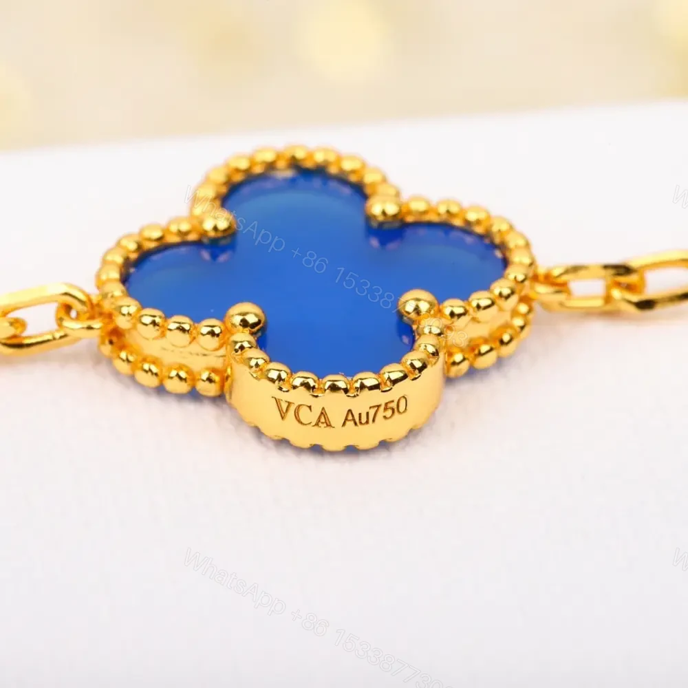 View 8 of 高仿首飾VanCleef&Arpels*RO9LW00四葉草5花手鏈黃金款