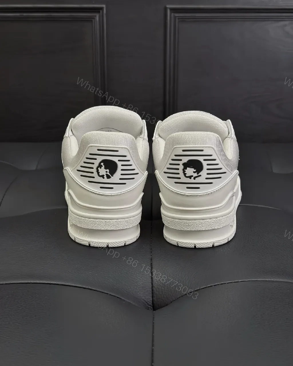 View 2 of White Leather Sneaker - Minimalist Luxe with Signature Details