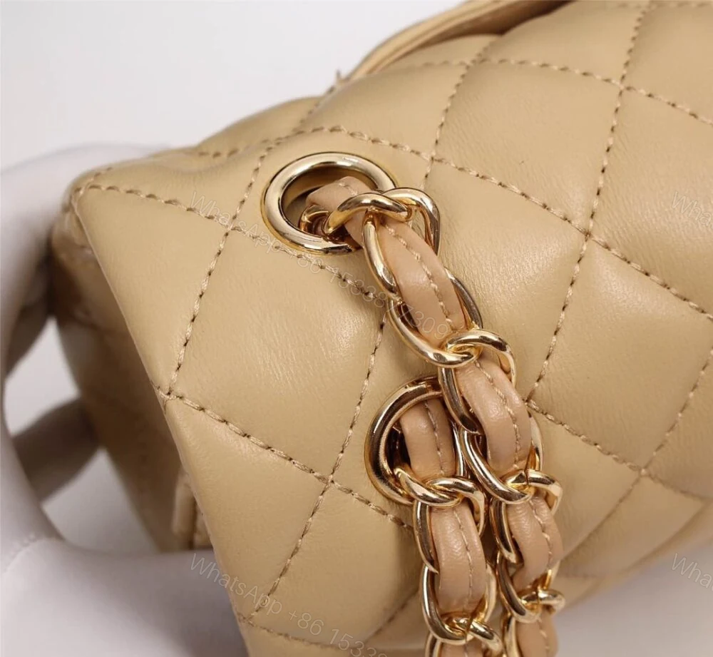 View 4 of Chanel Classic Flap Beige Gold Hardware 25Cm