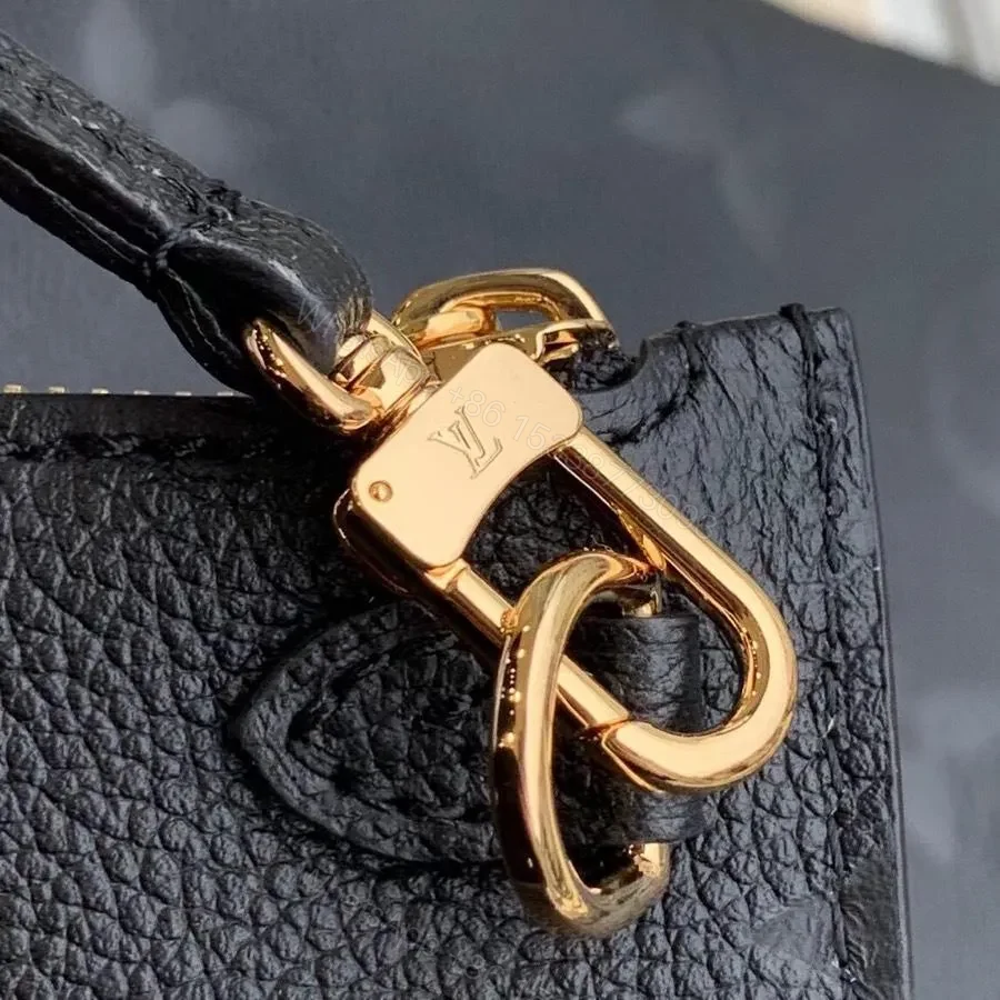 View 6 of LV NEVERFULL MM 32 BLACK EMBOSSED COWHIDE LEATHER