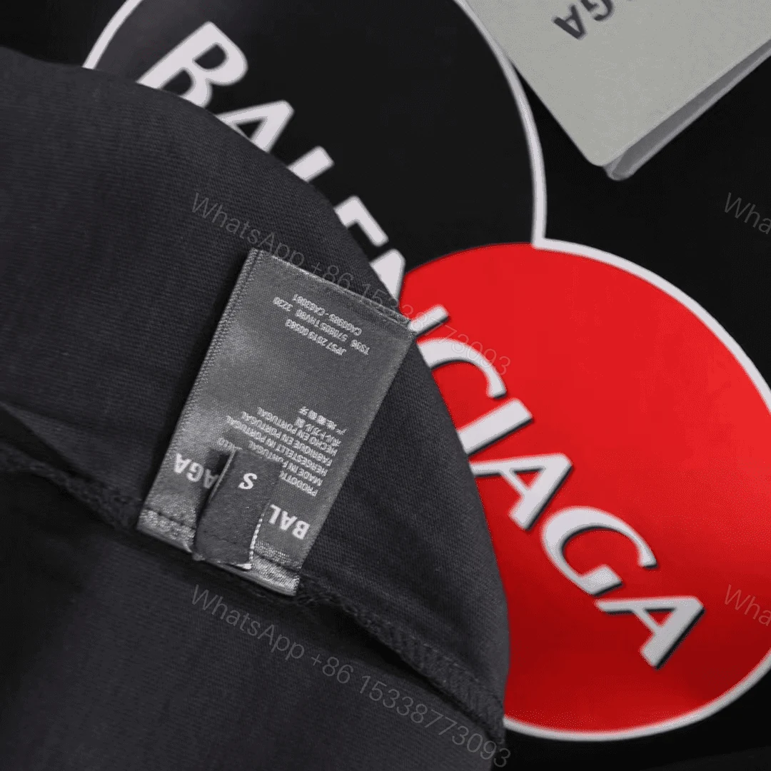 View 3 of BALENCIAGA UNIFORM LARGE FIT T-SHIRT IN BLACK VINTAGE JERSEY – BB40