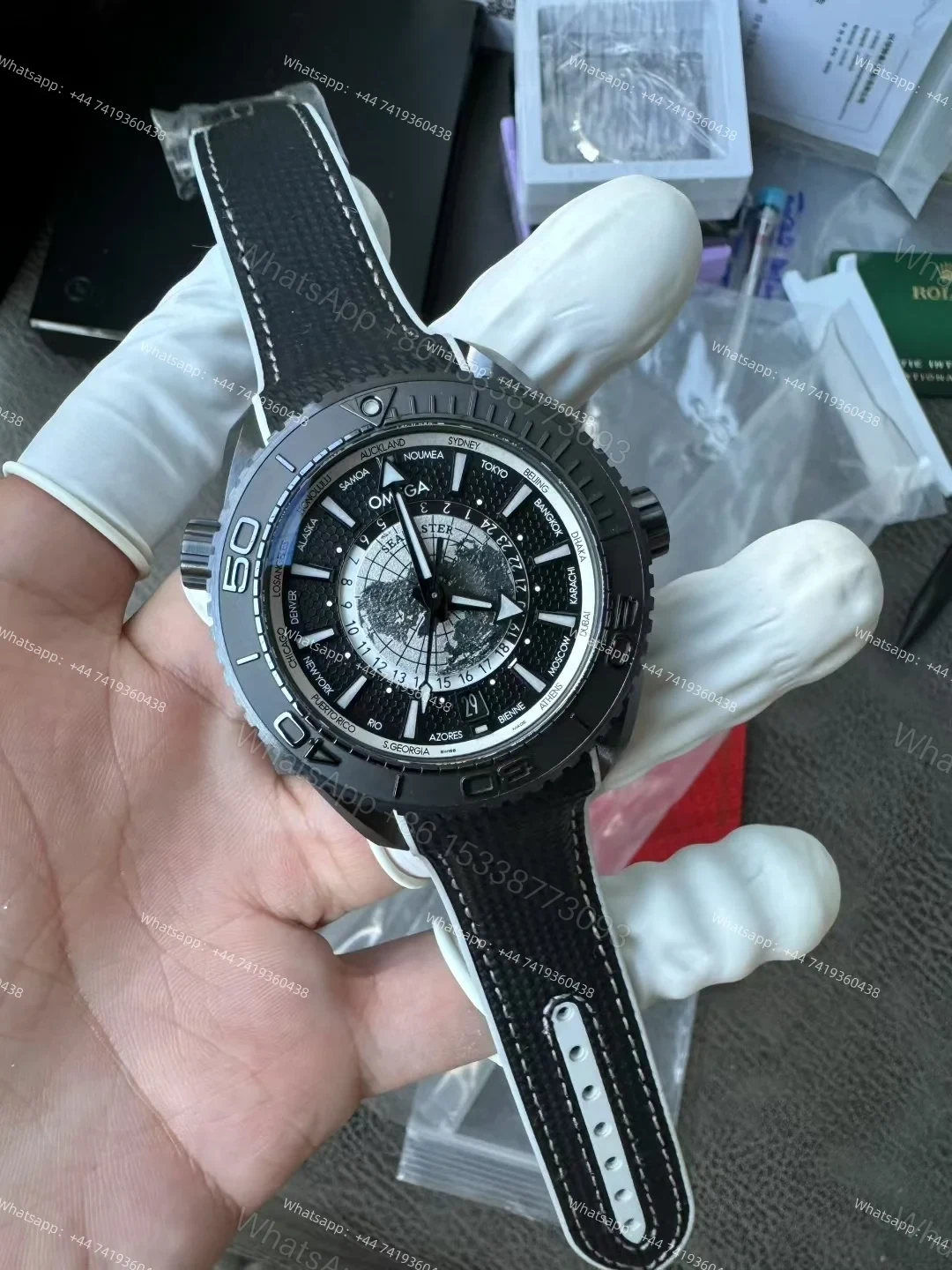 View 2 of Omega Super Clone Seamaster Planet Ocean 600M 45.5MM 215.92.46.22.01.007