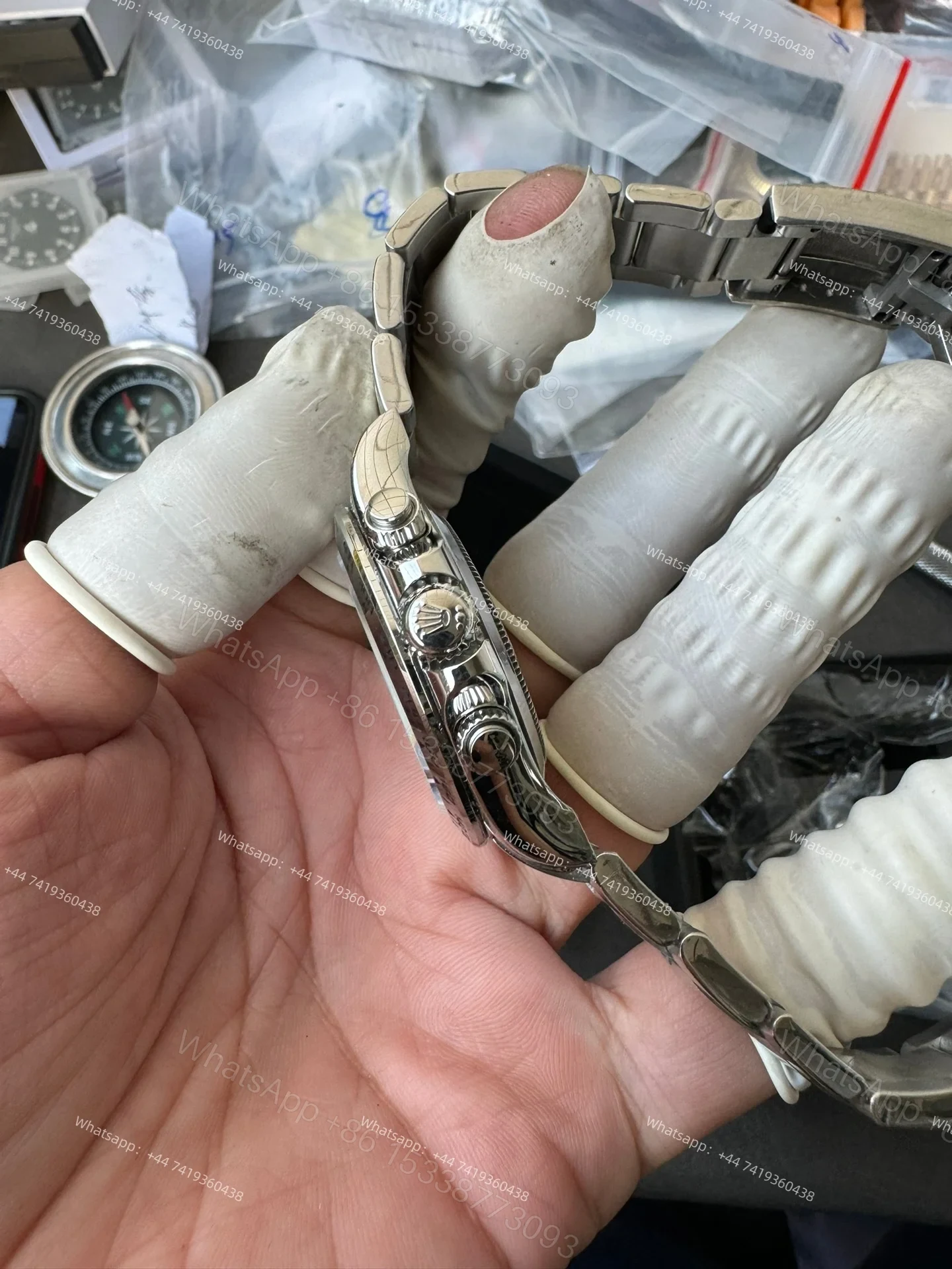 View 13 of Rolex Daytona 1:1 Replica – M116509-0071 Blue Dial Steel Case 4130 Super Clone Watch
