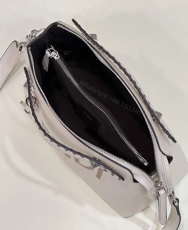 View 6 of Chic FENDI Structured Micro Bag with Bold Branding