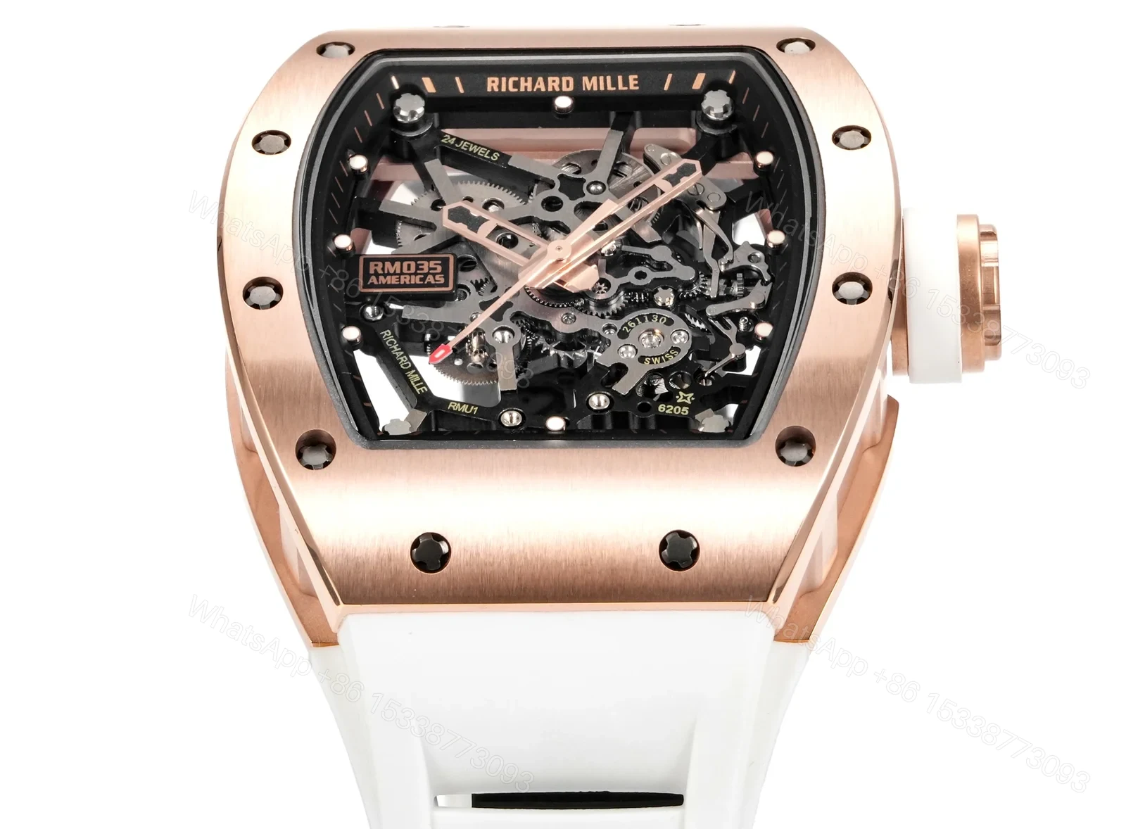 View 5 of Richard Mille RM035 BBR Big Bull RMUL1 Tourbillon Carbon Fiber Watch RM035-BBR-RMUL1-CARBON-VELCRO-2350