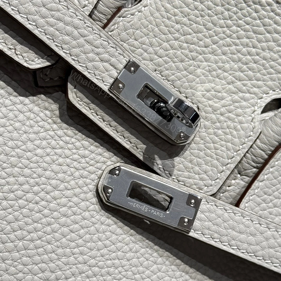 View 8 of HERMES BIRKIN 25CM BEIGE TOGO LEATHER GOLD HARDWARE