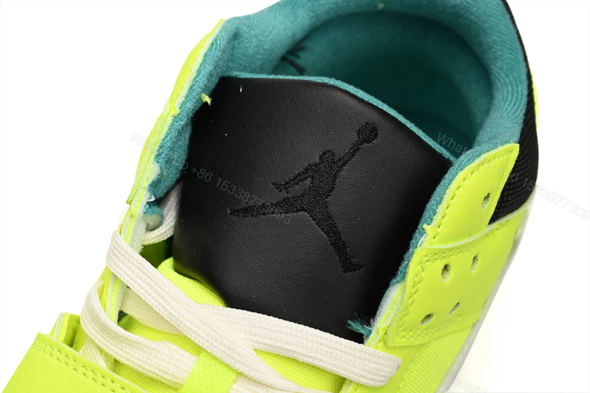 View 7 of Travis Scott x Jordan Cut The Check Nice Kicks Fluorescent Green FZ8117-309