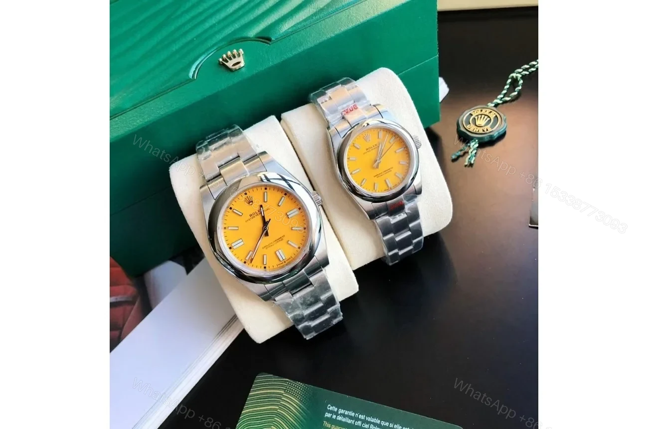 Replica Rolex Oyster Perpetual SS/SS Yellow/Stk 31/41 mm — view 1