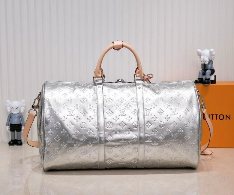 View 2 of LOUIS VUITTON KEEPALL BANDOULIERE 50 SILVER