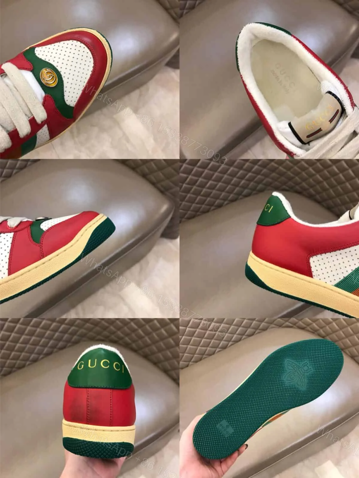 View 3 of GUCCI SCREENER LEATHER SNEAKER – GC52