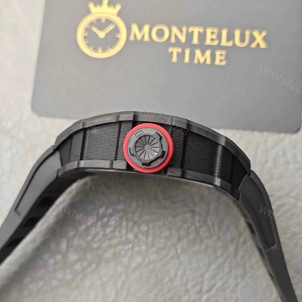 View 9 of Replica Richard Mille RM35-02 Black Carbon Fiber