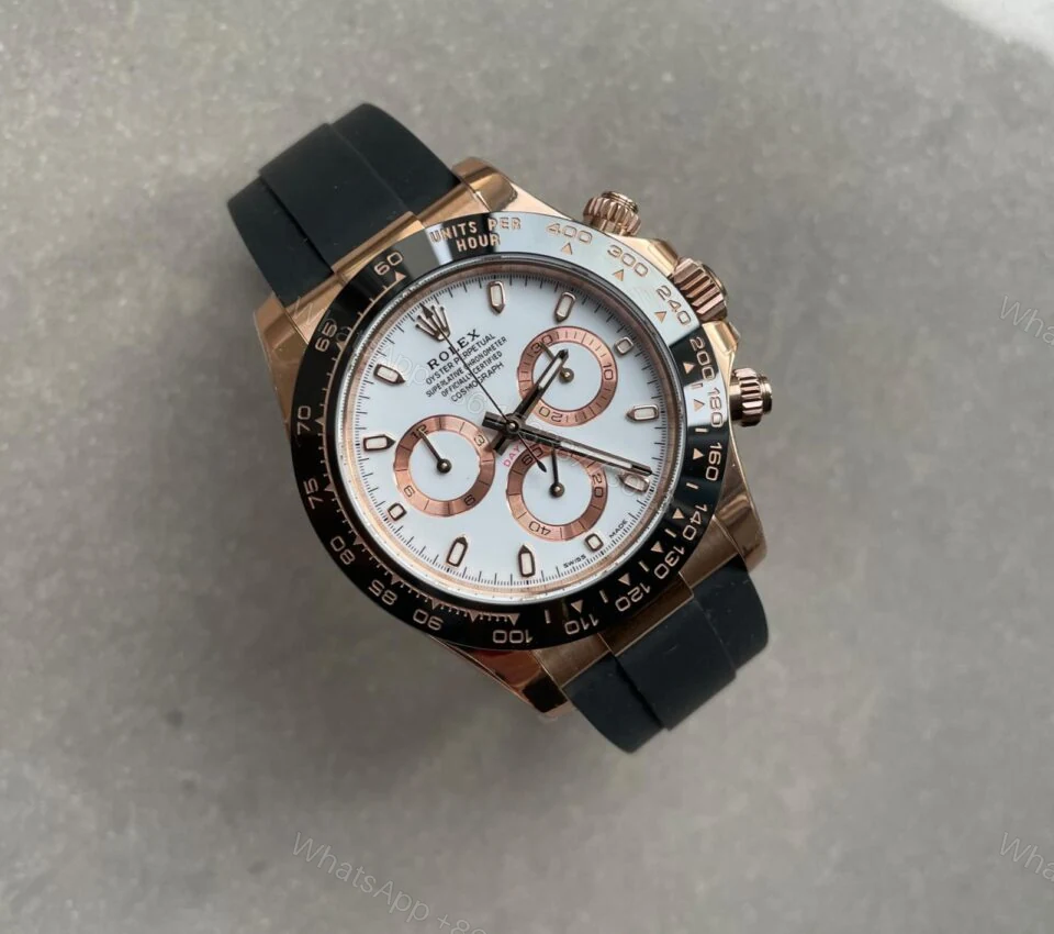 View 3 of BTF factory 1:1 Rolex Daytona 116515 RG Best Edition White Dial SA4130