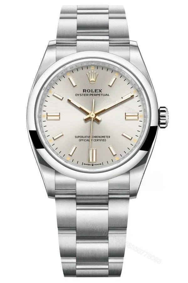 Rolex Super Clone Oyster Perpetual M126000-0001 Silver Dial 36MM 3230 Movement — view 1