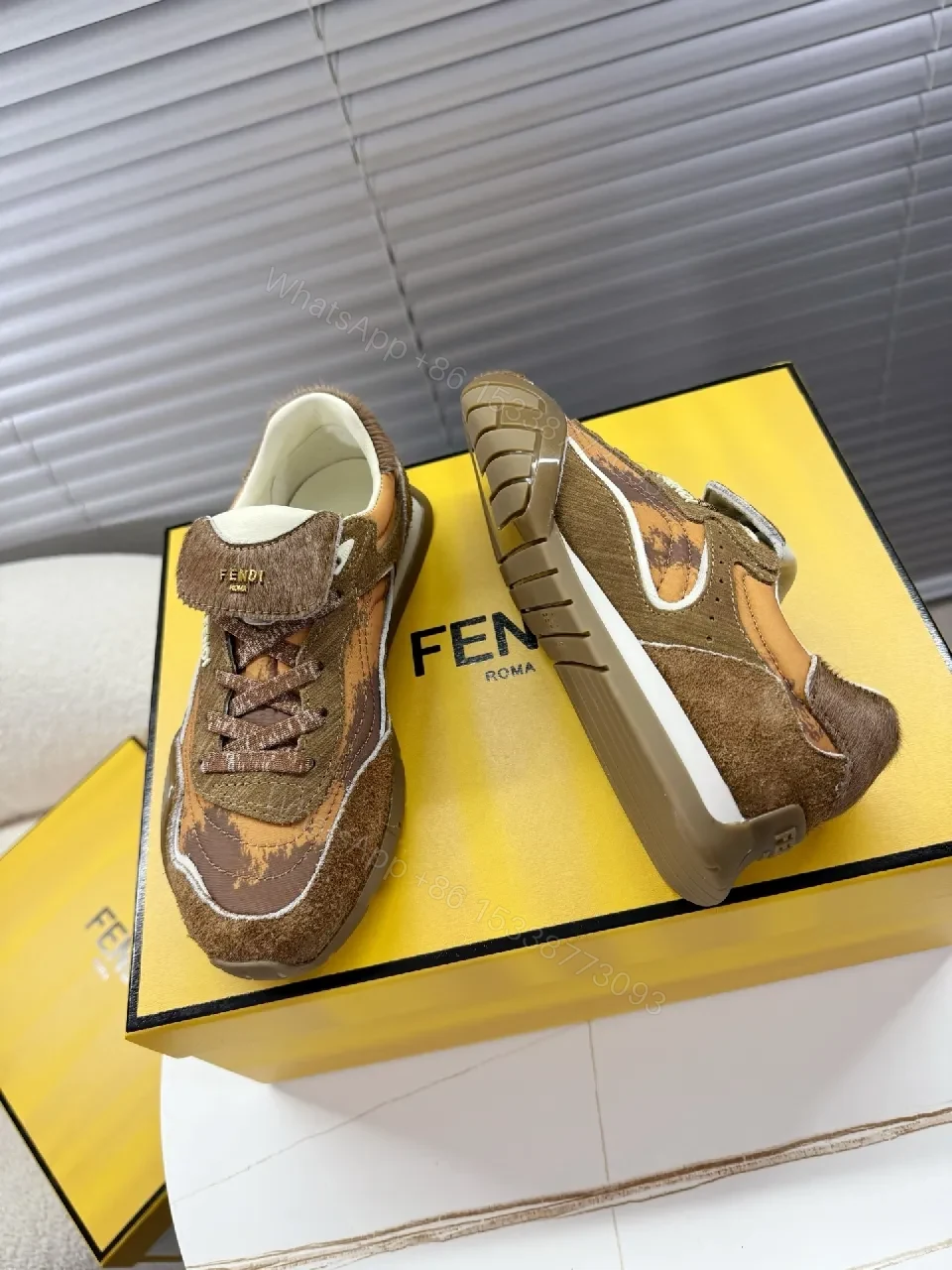 View 4 of Earthy Patchwork Suede Sneakers for Everyday Luxury