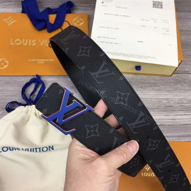 View 3 of LOUIS VUITTON INITIALES 40MM REVERSIBLE MONOGRAM CANVAS BELT – B83