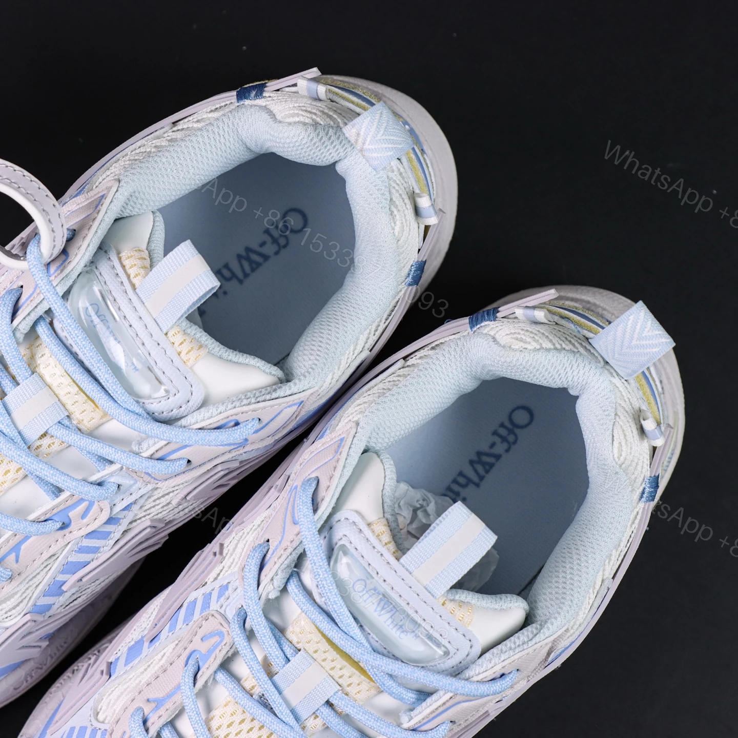View 4 of Off White Be Right Back Light Blue Grey