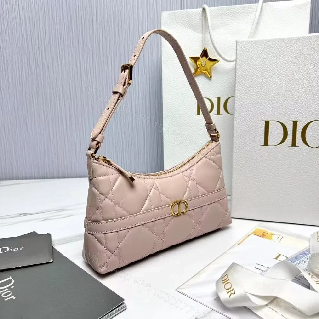 View 3 of Pastel Quilted Mini Bag with Chain-Handle, Luxe Everyday Style