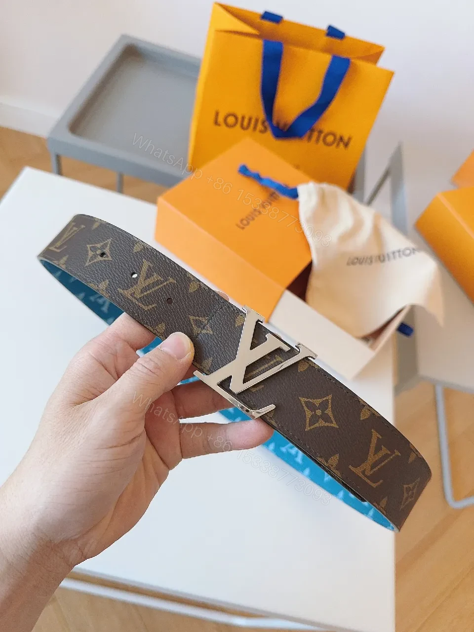 View 8 of Monogram Luxe Belt: Iconic Luxury Style, Adjustable Comfort