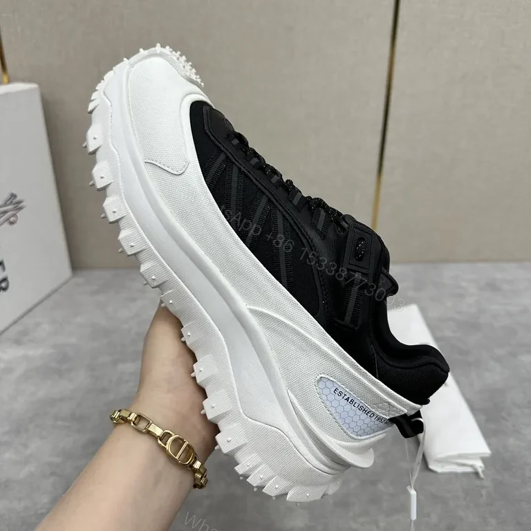 View 2 of Chunky Contrast Runner: Moncler-Textured Luxury High-Tops