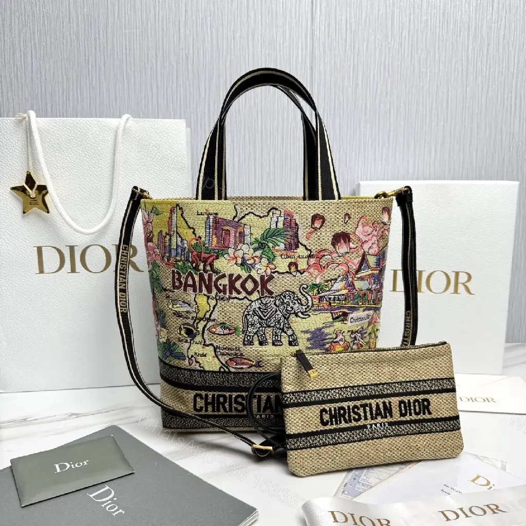 Artful Bangkok Tote: Textured Jacquard with Signature Detailing — view 1
