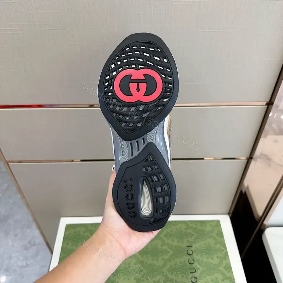 View 5 of GUCCI RUN TRAINER SNEAKERS IN GREY – GC165