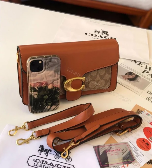 View 2 of FIRST COPY Coach Tabby 26 Brown Mono Presbyopia Handbag